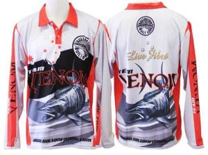 Tela de acoplamiento del OEM sublimados personalizados torneo pesca camisetas diseño