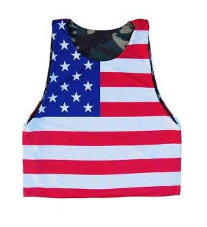 2017 venta sublimación personalizados Lacrosse Reversible caliente corto
