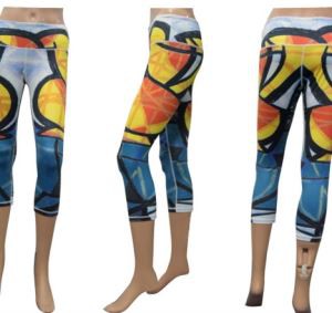 Moda ropa deportiva personalizada colores mujer pantalones de Yoga de la sublimación